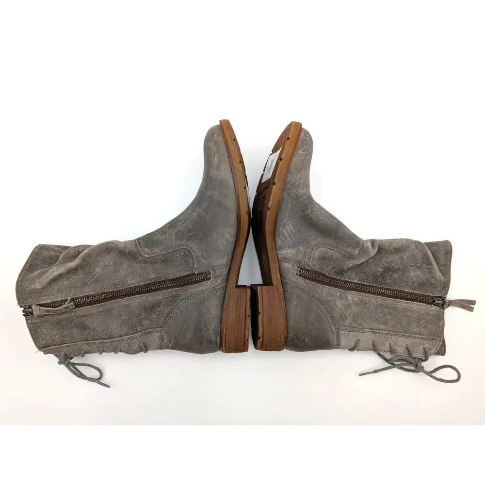 Sofft Sharnell Low Waterproof Boots Back Zip Women's Dark Taupe Size US10M EU41